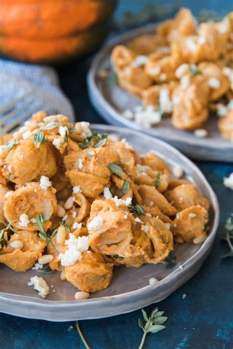 Garnished with even more fresh sage, parmesan cheese, and toasted pecans, this savory pasta dish has a rich, creamy texture that's bursting with. Pasta with Pumpkin Sauce Recipe - Honey and Birch