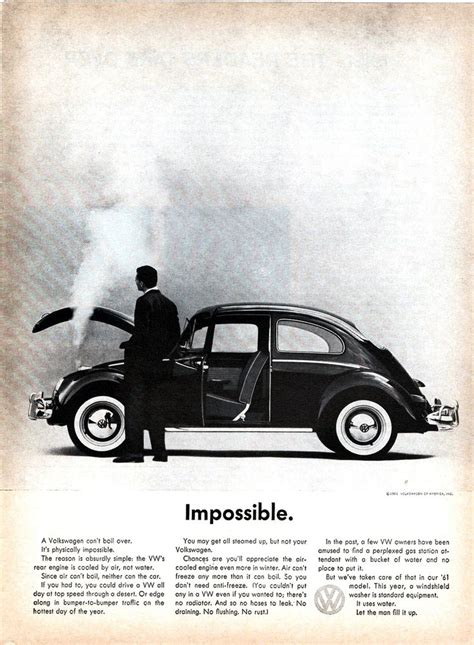 1961 Volkswagen Ad Vintage Volkswagen Car Advertising Volkswagen Beetle