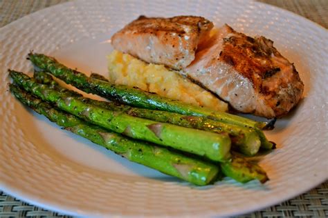 Kitchen Ambition Grilled Salmon And Asparagus Over