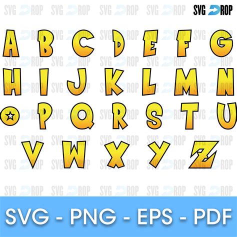 Dragon Ball Z Font Svg By Svgdrop On Deviantart