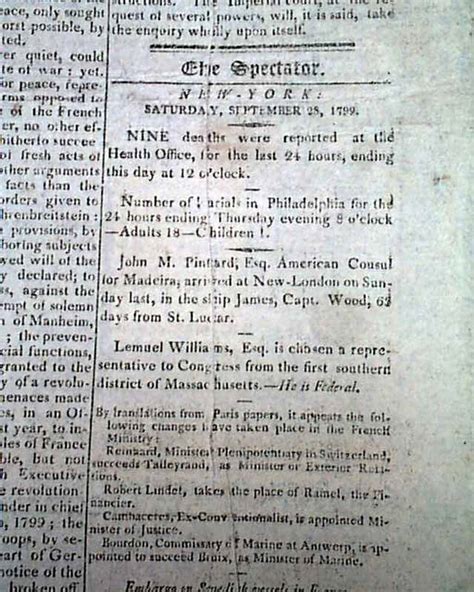 Subscribe for coverage of u.s. Rare YELLOW FEVER EPIDEMIC New York City Single Sheet 1799 ...