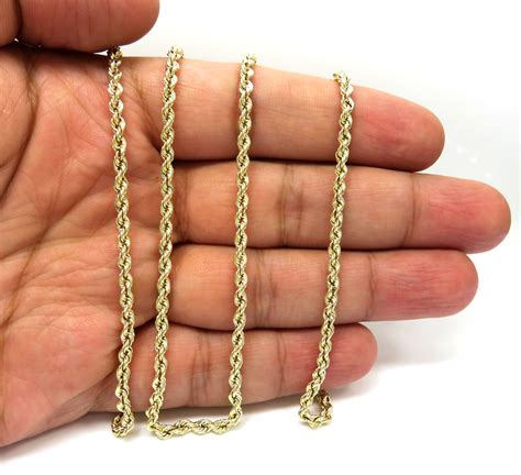 Revere 9ct gold twist curb chain 18 inch necklace. Buy 10k Yellow Gold Hollow Rope Chain 18-30 Inch 3mm Online at SO ICY JEWELRY