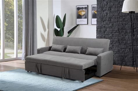 HS1009 Charcoal Husky Furniture Transformer Convertible Sofa Bed Sofa 1 Scaled 1024x682 