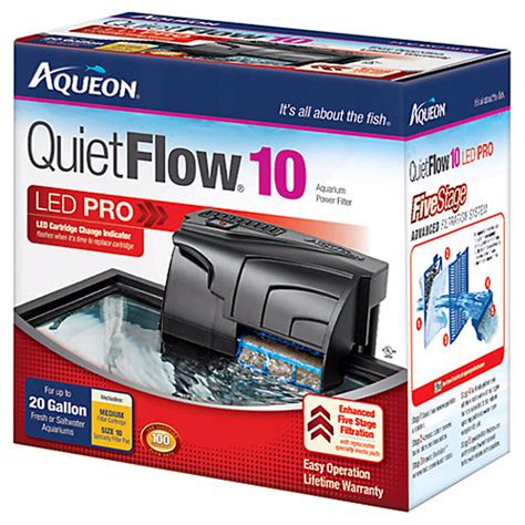 Aqueon Quietflow 10 Aquarium Power Filter Petco