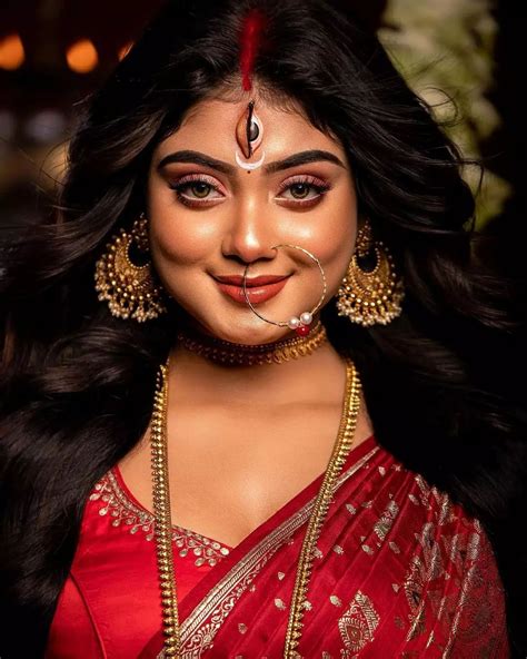 Indian Beauty Best Selfie Camera Navratri Wallpaper Maa Durga Photo