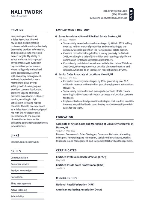 Costco Sales Associate Resume Examples | ResumeCat