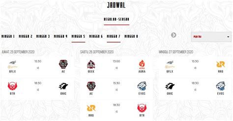 Jadwal MPL ID Season 6 Week 7 Day 2: Hadir 2 Big Match! | SPIN