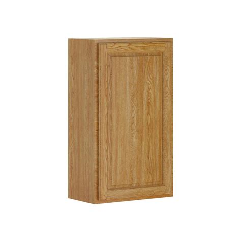 Hampton bay hampton assembled 18x34.5x24 in. Hampton Bay Madison Assembled 21x36x12 in. Wall Cabinet in Medium Oak-W2136-MMO - The Home Depot