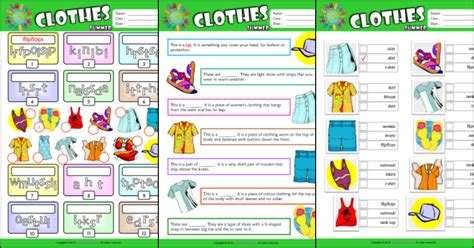 Summer Clothes ESL Printable Worksheets For Kids 2