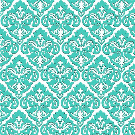 Teal Damask Fabric Submited Images