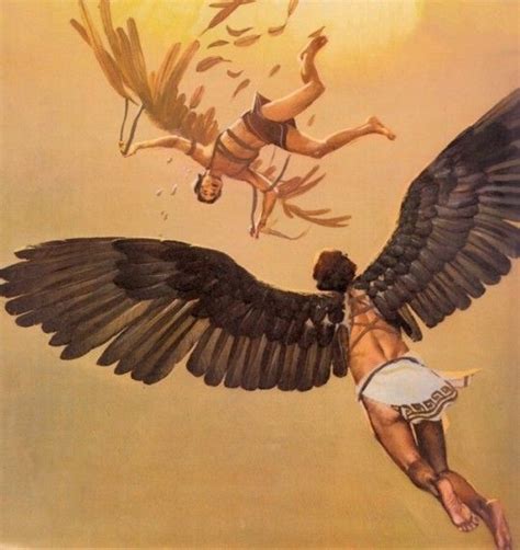 The Outer Topic Daedalus And Icarus Drawing Daedalus And Icarus