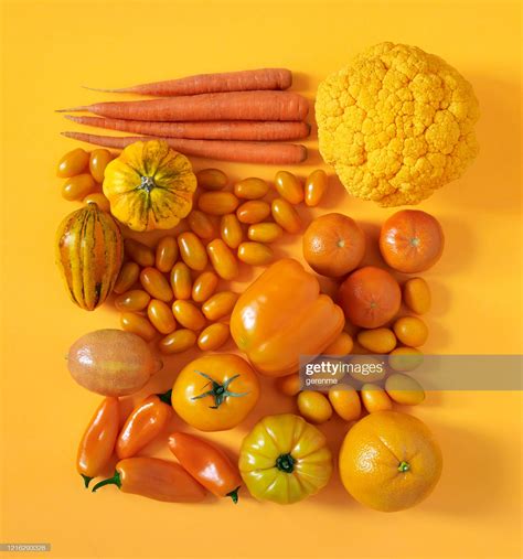 Stock Foto Orangenobst Und Gemüse Gefülltes Gemüse Orangenfrucht