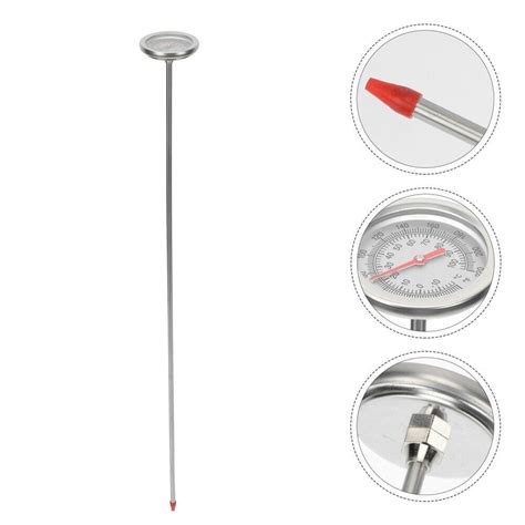 1pc Stainless Steel Long Gardening Thermometer Soil Thermometer
