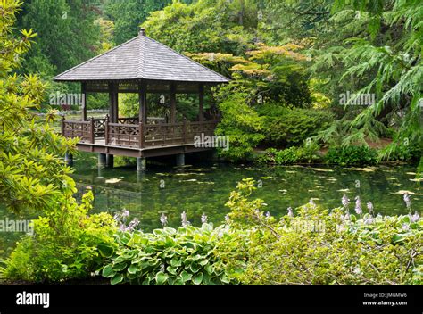 Beautiful Japanese Gardens At Hatley Castle Near Victoria BC Canada