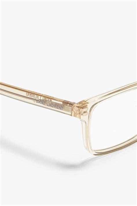 Saint Laurent Square Frame Acetate Optical Glasses The Outnet