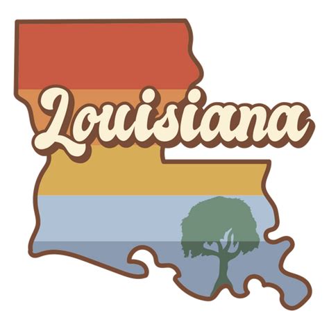 Louisiana Retro Sunset Usa States Png And Svg Design For T Shirts