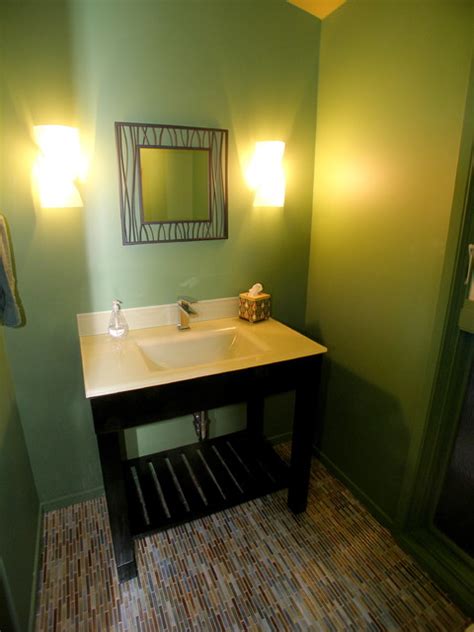 From Laundry Room To Powder Room Contemporary Cloakroom San