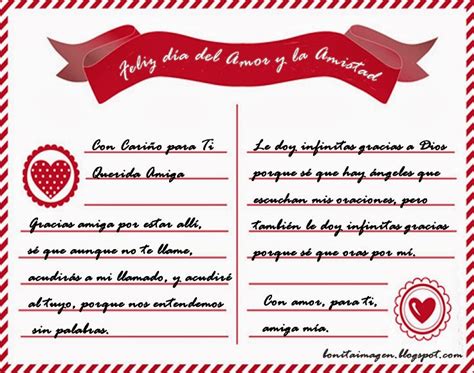 Carta A Una Amiga En San Valentin Imágenes Con Frases De Amor