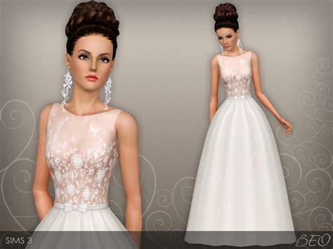 Oihana dress by laupipi from the sims resource • sims 4 downloads. BEO's Wedding dress 46