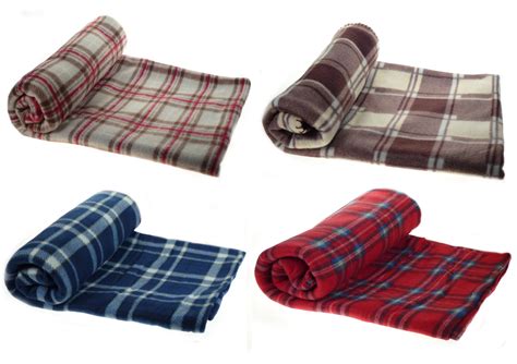 Polyester decke → detaillierter kaufratgeber top polyester decken bester preis: Schottenkaro Überwurf Polyester Weich Cosy Polar Fleece ...