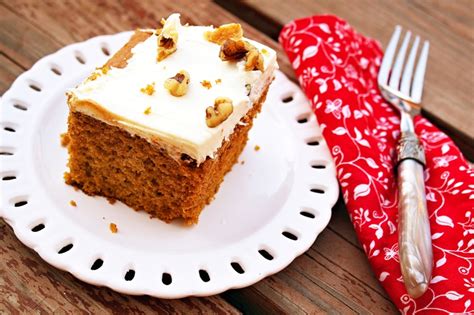 Pumpkin Spice Cake With Rich Cream Cheese Frosting The Comfort Of Cooking