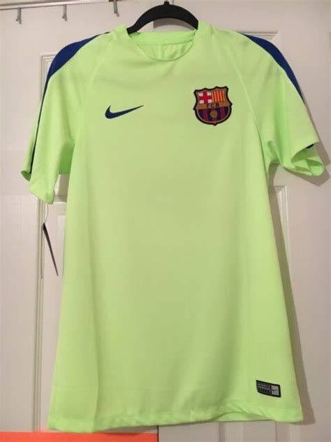 New Nike Fc Barcelona Dry Squad Training Top Jersey Spain Sz Small Ebay