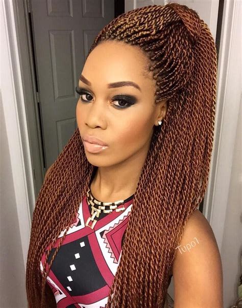 The braid is made of carefree kanekalon hair, which is easy to comb and plait. Long Caramel Brown Micro Twists | Twist braid hairstyles ...