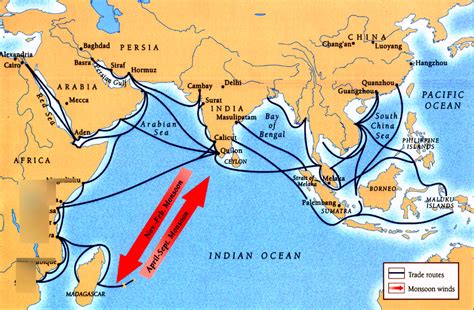 Empires And Trade Routes In The Far East 1500 Diagram Quizlet