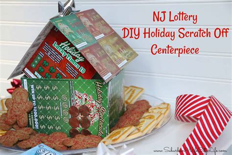 NJ Lottery DIY Scratch Off Centerpiece - Suburban Wife, City Life