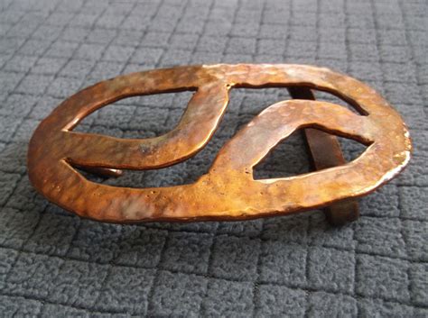 Handforged Hammered Copper Belt Buckle By Ashesofarcadia On Etsy