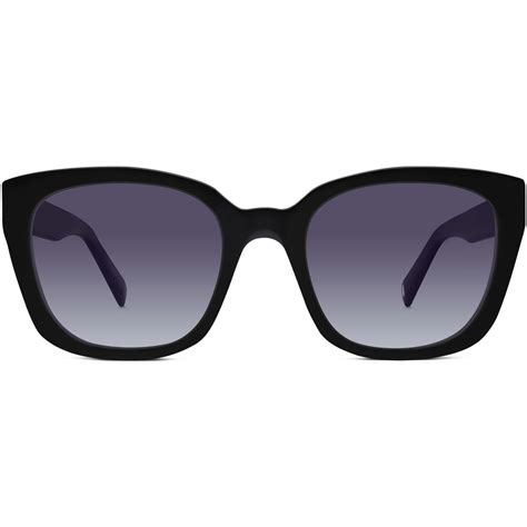 Aubrey Sunglasses In Jet Black For Women Warby Parker Aubrey Smoky Quartz Crystal Warby Parker