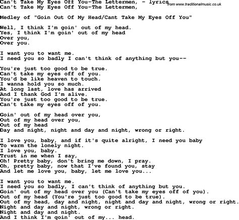 Can T Take My Eyes Off You Frank Sinatra Lyrics