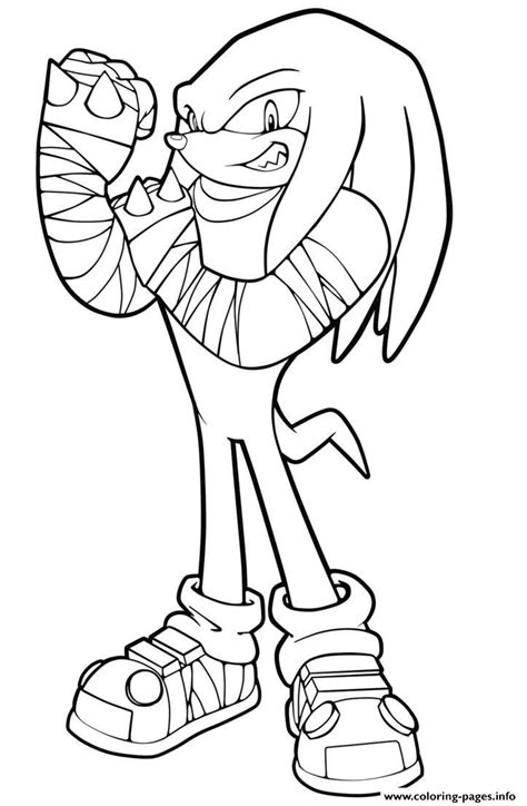 850x670 sonic coloring page sonic and tails coloring pages sonic printable. Knuckles The Echidna Sonic Boom Coloring Pages Printable