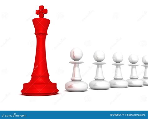 King And Pawn Chess Board Royalty Free Stock Photography