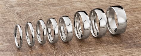 Mens Wedding Rings Popular Widths Shown On The Finger