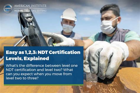 Ndt Levels Easy As Certification Explanation Ndt Training