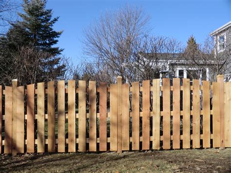 5 Spaced Picket Arched 1 X 6 Boards 3 Rail Cedar Fence Cardinal