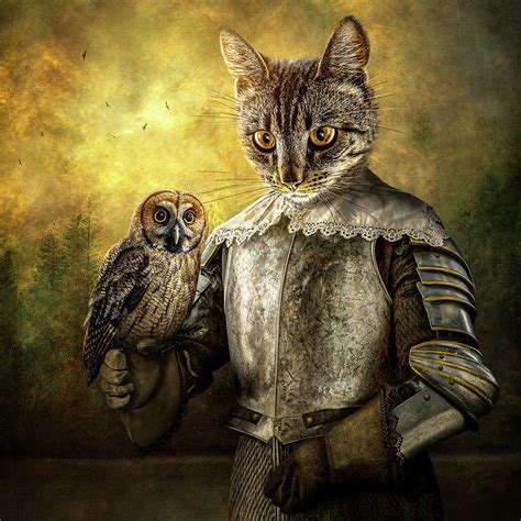 The Owl And The Pussycat Digital Art By Rosa Perry Pixels