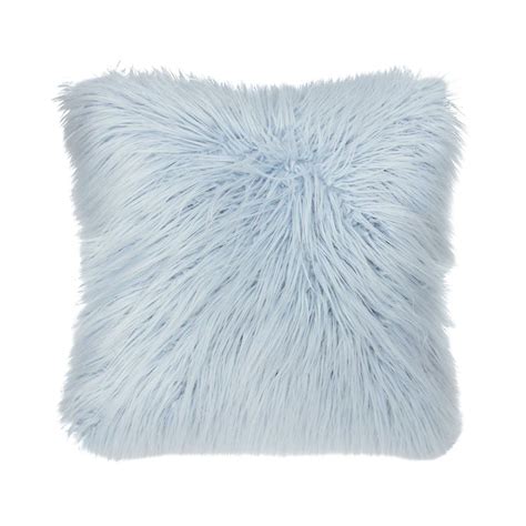 Dormify Faux Fur Throw Pillow Dorm Essentials Dormify Blue Room Decor Throw Pillows Dorm