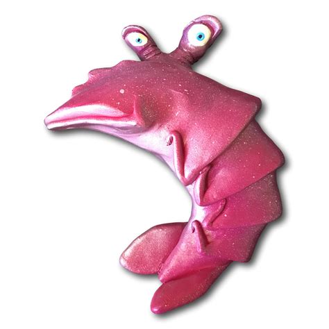 Pink Hipster Shrimp Fish With Attitude - Fish With Attitude by Mike Quinn