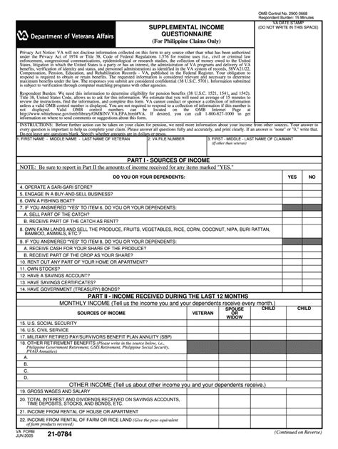 Va Form 21 526ez Printable Customize And Print