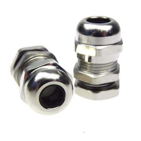 10pcs Ip68 Waterproof Metal Cable Gland Connector 4 6mm Cable Aluminum