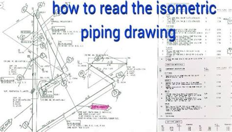 The Diagram Shows How To Read The Isometric Piping Drawing