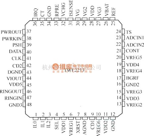 电源电路中的twl2213引脚排列图 将睿