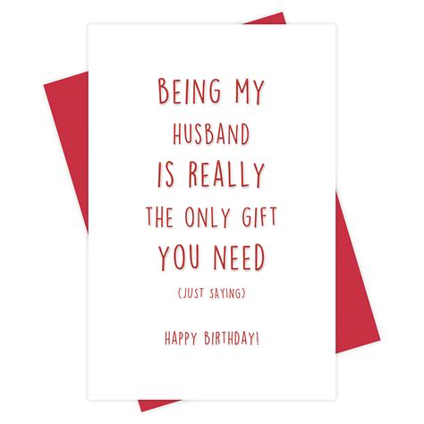 Funny Husband Birthday Card Funny Birthday Card Funny Card Happy
