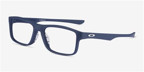 Oakley Plank 2 0 Rectangle Universal Blue Frame Glasses For Men Eyebuydirect