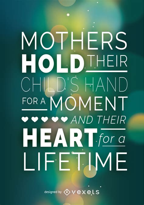 Download Mother's Day poster with quote - Vector download