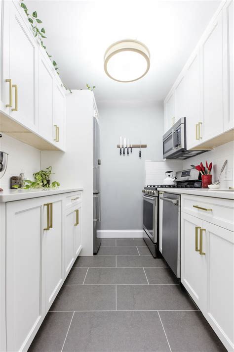 Galley kitchen design galley kitchen remodel kitchen redo new kitchen kitchen ideas kitchen cabinets 1960s kitchen long kitchen galley kitchen island. 9 Space-Enhancing Ideas For Your Galley Kitchen Remodel ...