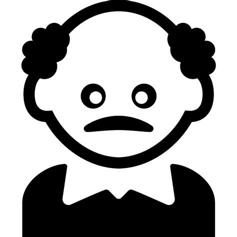 Man With Bald Head And Thin Moustache Vector Svg Icon Svg Repo