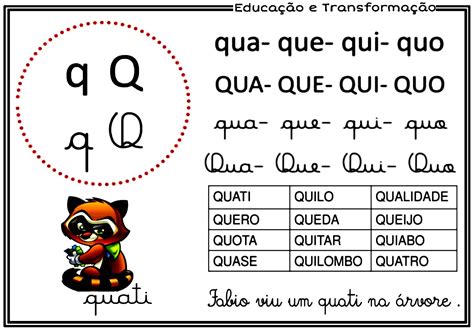 Atividades Com As Silabas Qua Que Qui